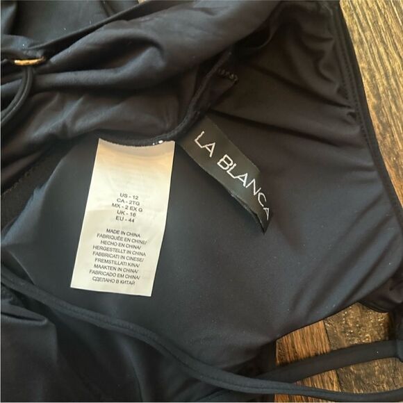 NWT La Blanca Island Goddess Strappy One Shoulder One Piece - Picture 6 of 6